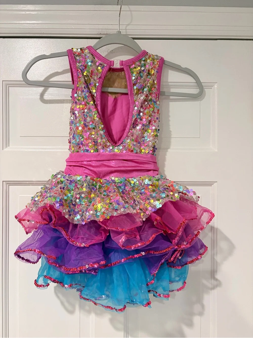 A Wish Come True Rainbow Palace Dance Costume ISC Sequin Tutu Dress